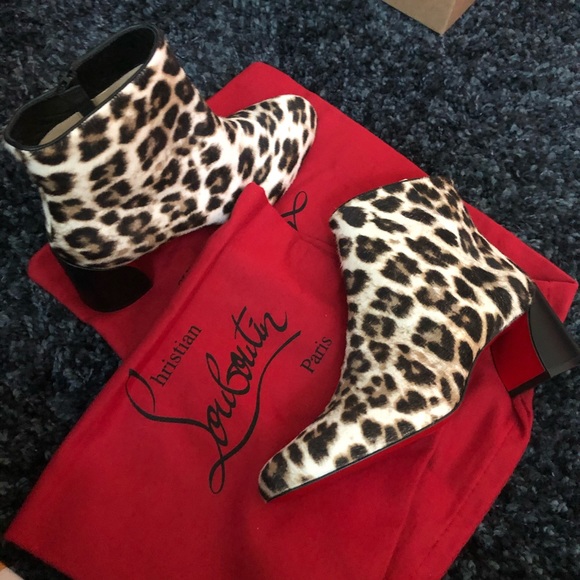 ❤️Christian Louboutin Leopard Boots - Picture 2 of 12